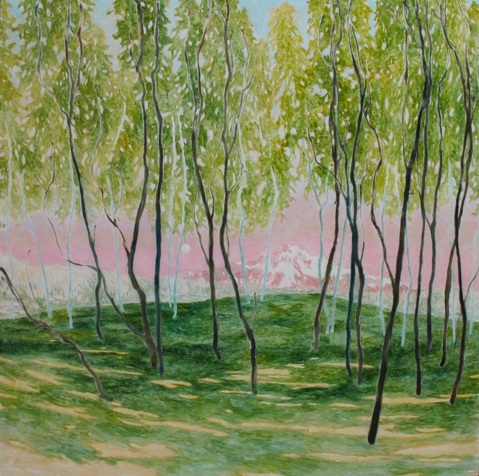 Daniel Ablitt | Rose Moon Rising 1 Daniel Ablitt original painting