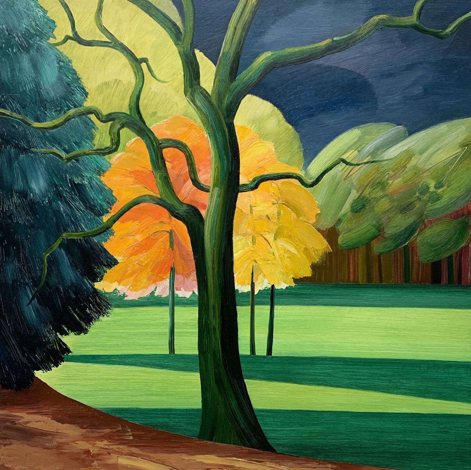 Lindsey Hambleton Battersea park painting