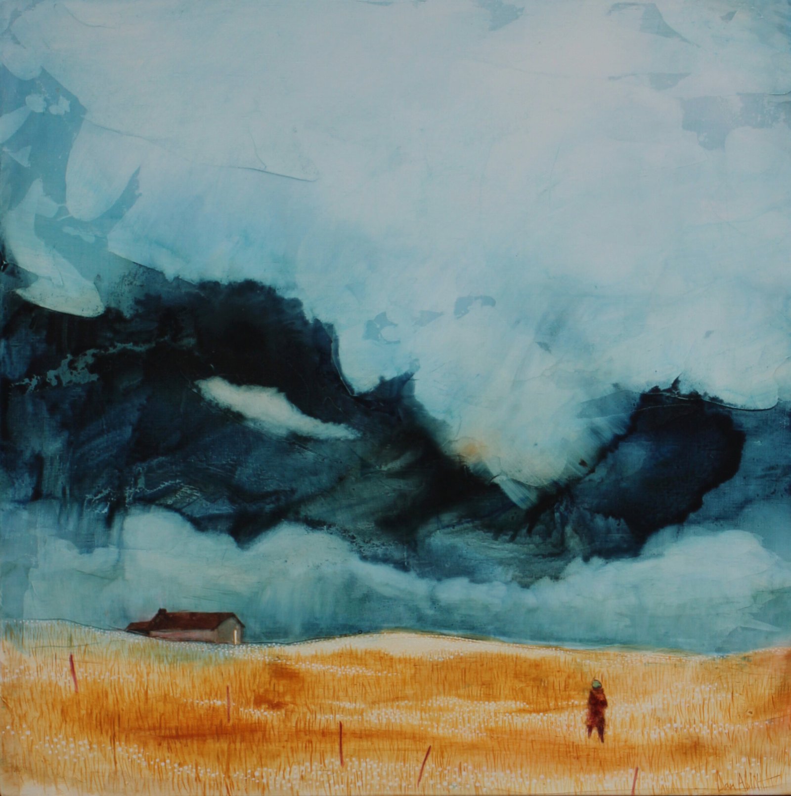 A shelter oil on panel 39 x 39 cm 1250