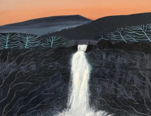 Barbara Peirson original painting Waterfall