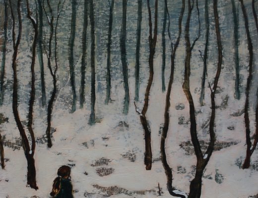 stillness winter study 27 x 40 cm oil on panel 975