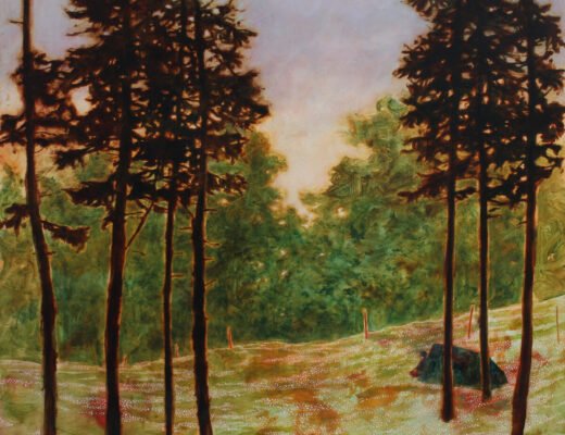 Daniel Ablitt gloaming 90 x 90 cm oil on panel 3850