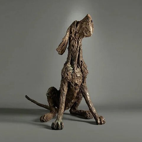 Helen Gordon life-size dog sculpture