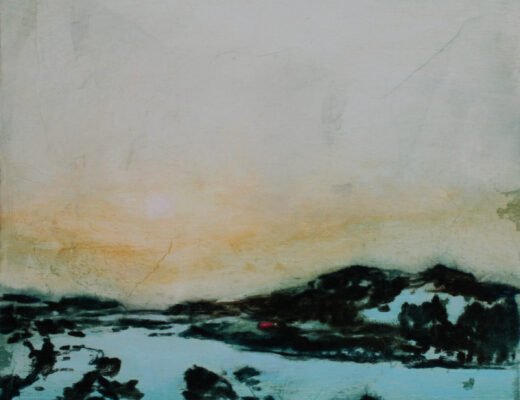 low sun oil on panel 29 x 29 cm 975