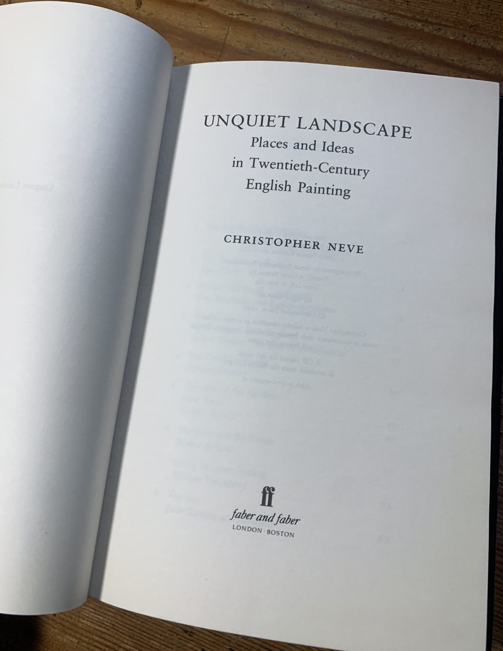 The Unquiet Landscape | Christopher Neve | Hardback 1st Edition 9 The Unquiet Landscape | Christopher Neve | Hardback 1st Edition - Image 9