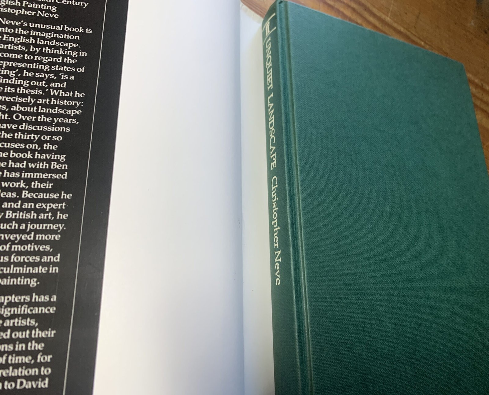 The Unquiet Landscape | Christopher Neve | Hardback 1st Edition 3 The Unquiet Landscape | Christopher Neve | Hardback 1st Edition - Image 3