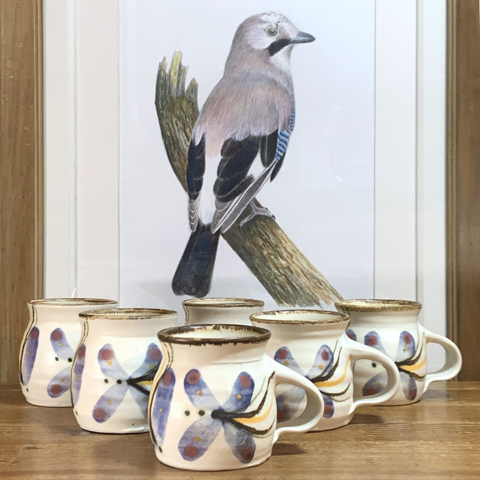 Stuart Duncan | Dragonfly Mugs | Set of 6 2 Stuart Duncan Pottery Mugs