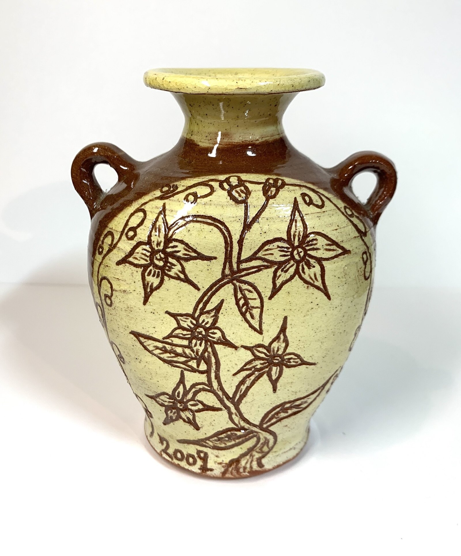 Matt Grimmitt | Sgraffito Bottle-vase 3 Matt Grimmit pottery