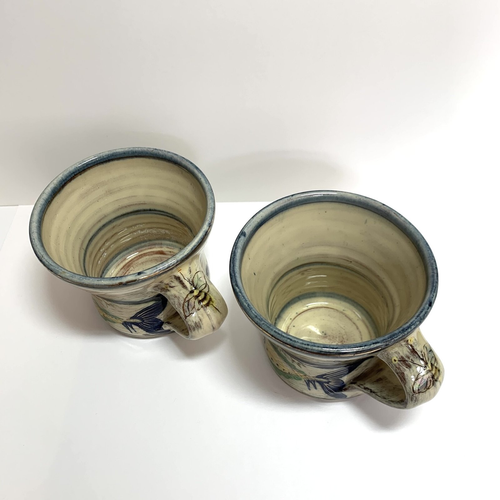 Nick Chapman | Two Nature Themed Mugs | Devon 1990s 13 Nick Chapman pottery