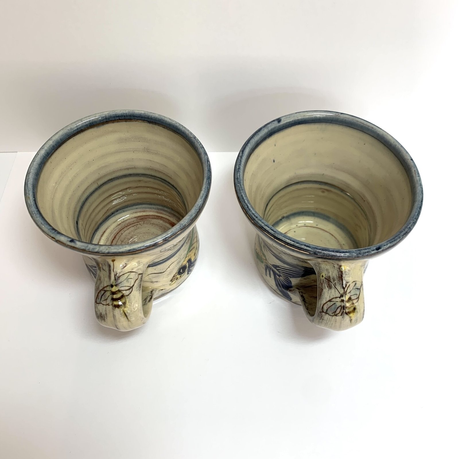 Nick Chapman | Two Nature Themed Mugs | Devon 1990s 11 Nick Chapman pottery