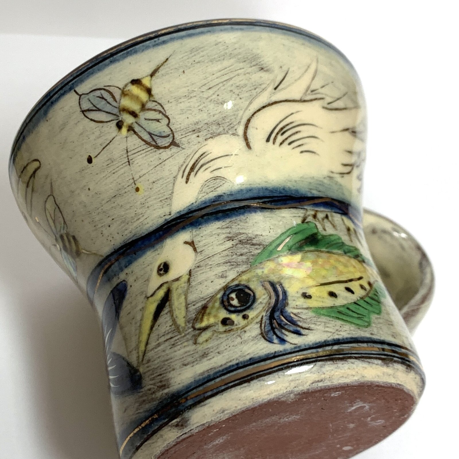 Nick Chapman | Two Nature Themed Mugs | Devon 1990s 2 Nick Chapman pottery
