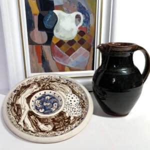 Narrative Sgraffito plate